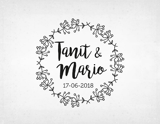 sello boda vintage Tanit y mario - Weddingstudio sello-boda-vintage-Tanit-y-mario