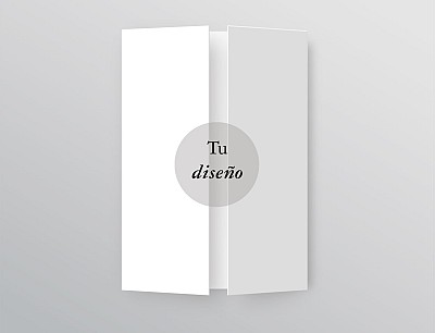 Invitaci&oacute;n boda tr&iacute;ptico ventana 19x14cm o A5