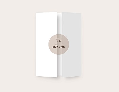 Invitaci&oacute;n boda triptico en ventana cerrado A5 o 19x14cm